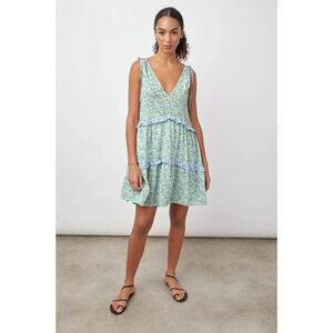 Rails Womens Janelle Blue Green Wildflower Mix Sundress Small